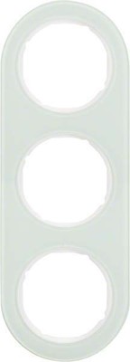 Berker Rahmen Glas/pows 3-fach ch 10132009