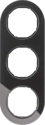 Berker Rahmen Glas/sw 2-fach ch 10132016