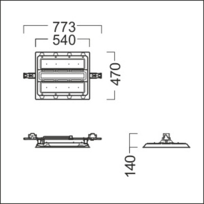 Zumtobel Group LED-Hallenleuchte 840, weiß CR2 M21k- #42187985