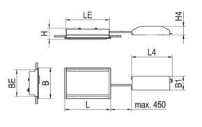 Ridi-Leuchten LED-Einbauleuchte 840 REYE-1 NDWS840RA0650