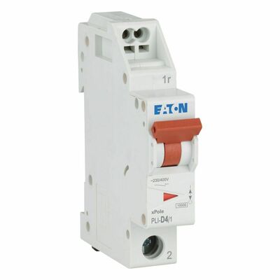 Eaton Leitungsschutzschalter D 4A, 1p Steckkl. PLI-D4/1