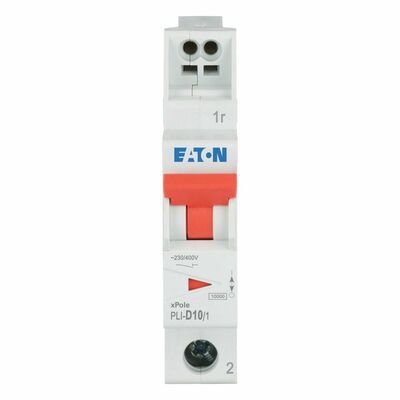Eaton Leitungsschutzschalter D 10A, 1p Steckkl. PLI-D10/1