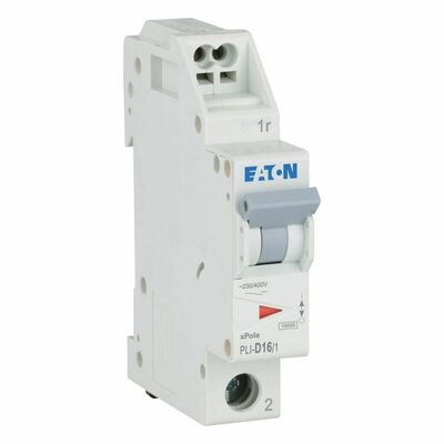 Eaton Leitungsschutzschalter D 16A, 1p Steckkl. PLI-D16/1
