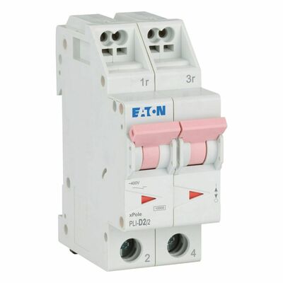 Eaton Leitungsschutzschalter D 2A, 2p Steckkl. PLI-D2/2