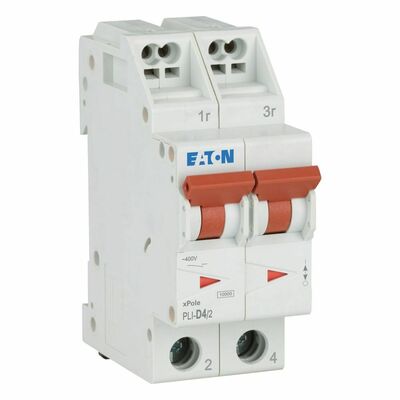 Eaton Leitungsschutzschalter D 4A, 2p Steckkl. PLI-D4/2