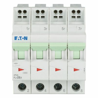 Eaton Leitungsschutzschalter D 8A, 4p Steckkl. PLI-D8/4