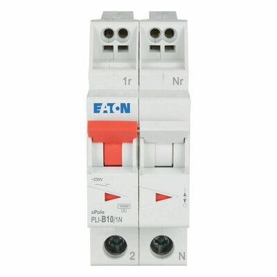 Eaton Leitungsschutzschalter B 10A, 1p+N Steckkl. PLI-B10/1N
