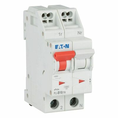 Eaton Leitungsschutzschalter B 10A, 1p+N Steckkl. PLI-B10/1N