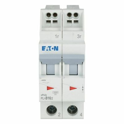 Eaton Leitungsschutzschalter B 16A, 2p Steckkl. PLI-B16/2