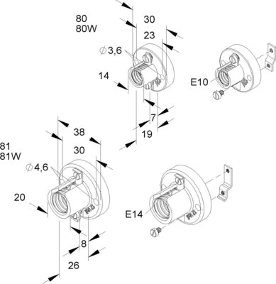 HKL Kleinfassung E10 80W