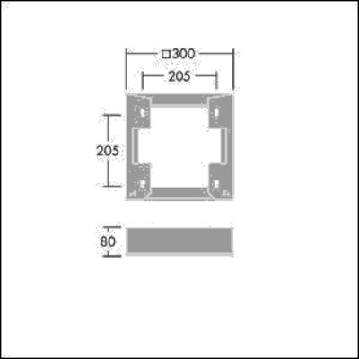Thorn Montagezubehör OP2 SURFAC #96634437