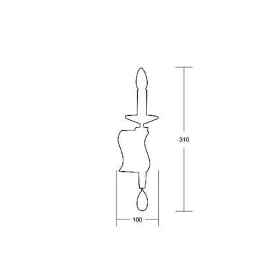 Brumberg Leuchten Wandleuchte Girata 1Lp. E14/40W, gold 00809041