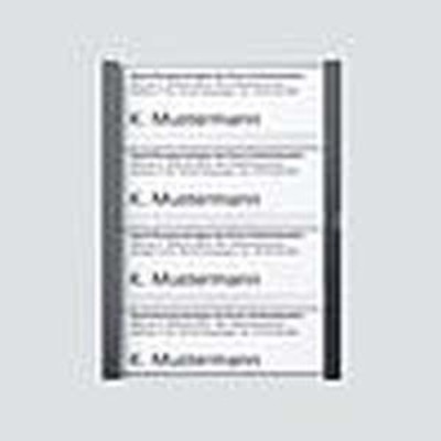 Siedle&Söhne Namensschild kpl. Anthrazitgrau 210007072-00