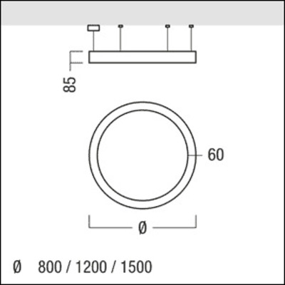 Zumtobel Group LED-Rundleuchte 940, schwarz SLOIN R DI #42187687