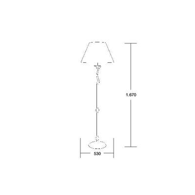 Brumberg Leuchten Stehleuchte Stella 1xE27/60W, gold 00830593