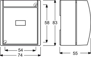 Busch-Jaeger Kontrollwechselschalter AP 2601/6 SKW-53