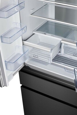 Hisense Gorenje MDA Kühl/Gefrierkombi SbS Black Steel-Look RF 540 N4SBF2