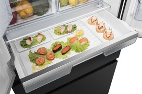 Hisense Gorenje MDA Kühl/Gefrierkombi SbS Black Steel-Look RF 540 N4SBF2