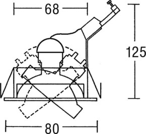 Brumberg Leuchten HV-Einbaustrahler 230V/GZ10/50W weiß 0H219107