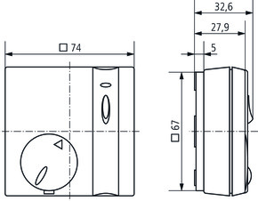 Theben Raumtemperaturregler RAMSES 714 A