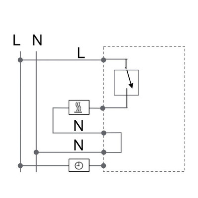 Eberle Controls UP-Raumregler 5-30C AC230V 16A, 1 Schließer UTE2800R-Anthrazit55