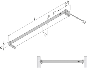 Hera LED-Schrankinnenleuchte 967mm 61001213601
