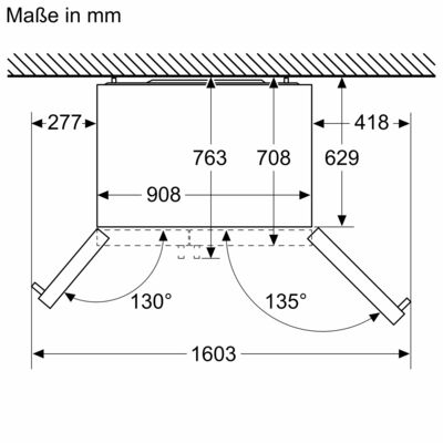 Siemens MDA Kühl/Gefrierkombi SbS IQ500 KA93GAIEP