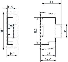 Theben Treppenlicht-Zeitschalter 1S, 1-7min ELPA 8