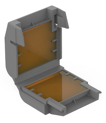 WAGO GmbH & Co. KG Gelbox f. Aderleitungen Abzweig,grau 207-1431