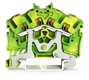 WAGO GmbH & Co. KG 4-LeiterSchutzleiterklemme mit Drücker,2,5 mm² 2202-6407