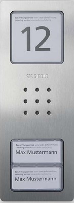 Siedle&Söhne Gehäuse-Oberteil Edelstahl gebürstet CA 812-2/CA 850-2 E