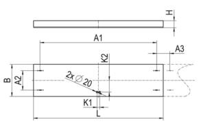 Ridi-Leuchten LED-Anbauleuchte 840, DALI SHL2-AM1500 #0637791