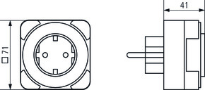Theben Zeitprogrammstecker TIMER 27 weiß