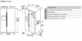 Constructa-Neff Kühl/Gefrierkombi SbS 533l KA3923IE0