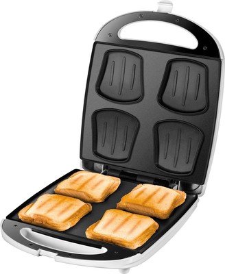 Unold Sandwich-Toaster Quadro 48480 weiß/eds