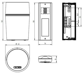 Grothe Funkgong-Set RW ca.250m,868,35MHz CALIMA 200