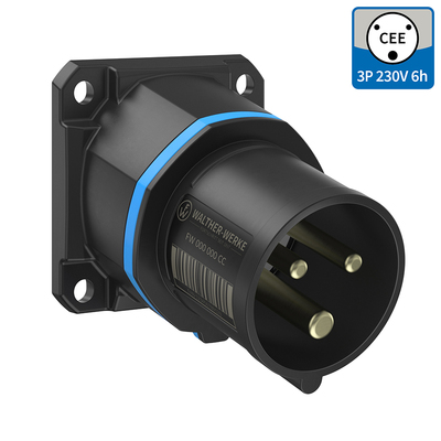 Walther Werke CEE NEO Anbaugerätestecker schräg 16A 3P 6h FW712306SK