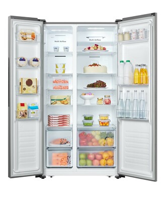 Hisense Gorenje MDA Kühl/Gefrierkombi SbS Außendisplay RS 677 N4BIE inox-lo