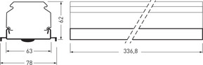 Trilux Geräteträger weiß 7650IPL-SHB #7758400
