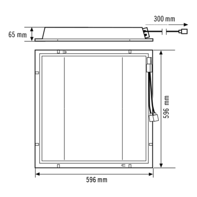 ESYLUX LED-Lichtsystem M600 840 QUADRO-S #EQ10132421
