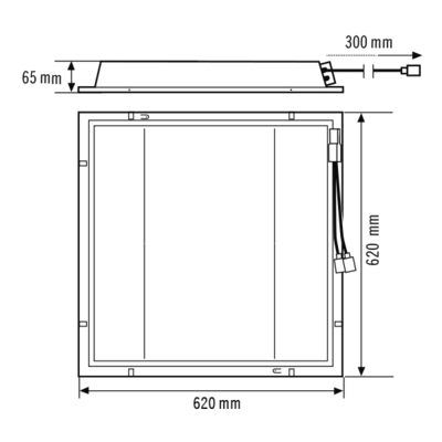 ESYLUX LED-Lichtsystem M625 840 QUADRO-S #EQ10132483