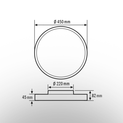 ESYLUX LED-Deckenleuchte SVENJACL #EO10850592