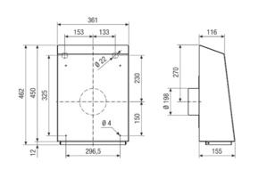 Maico Außenwand-Radialventilator 902 m³/h, EC-Motor AWV 20 EC