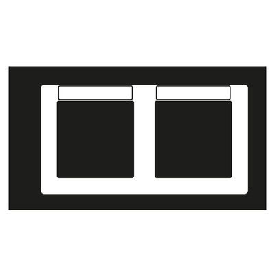 Jung Rahmen, 2-fach ch waager. sprühnebeldi.Fenster AS 5820 BF INA