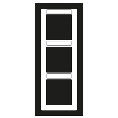 Jung Rahmen, 3-fach ch senkr. sprühnebeldi.Fenster AS 583 BF INA WW