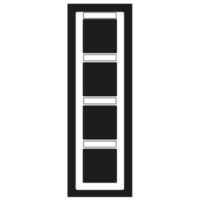 Jung Rahmen, 4-fach ch senkr. sprühnebeldi.Fenster AS 584 BF INA WW