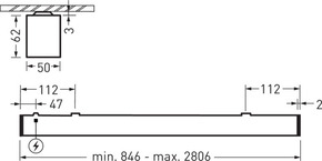 Trilux Lichtsystem Anbauleuchte 830, weiß Fn7D14DIL46-830ET01
