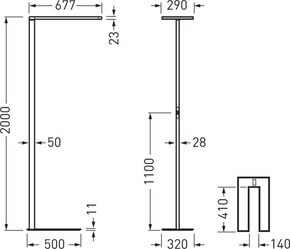 Trilux LED-Stehleuchte 840, DALI, weiß Luceos S G2 #7938951