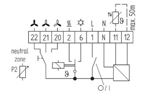 Eberle Controls Klimaregler 5-30C, AC230V KLR-E 52552 4p