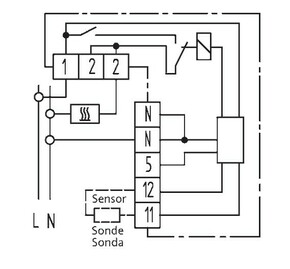 Eberle Controls Raumregler 5-30C, AC230V RTR R1T